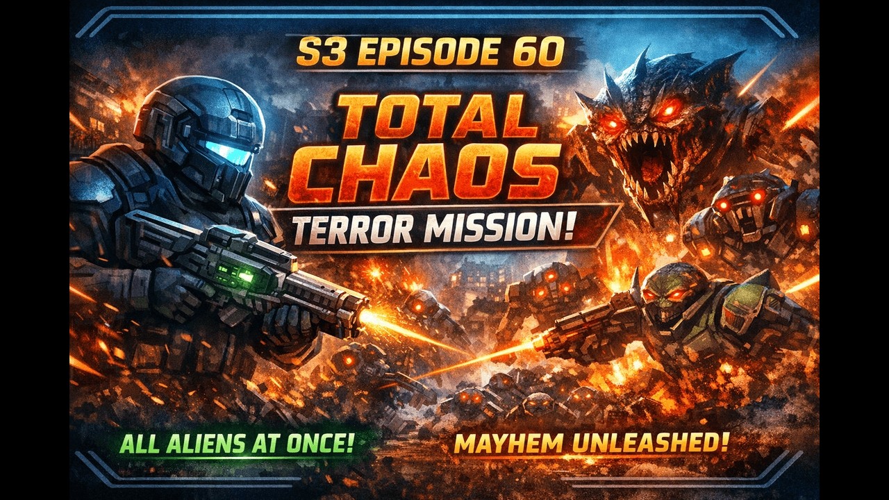 S3E60 – Total Chaos in the Terror Mission! | XCOM Long War Rebalance