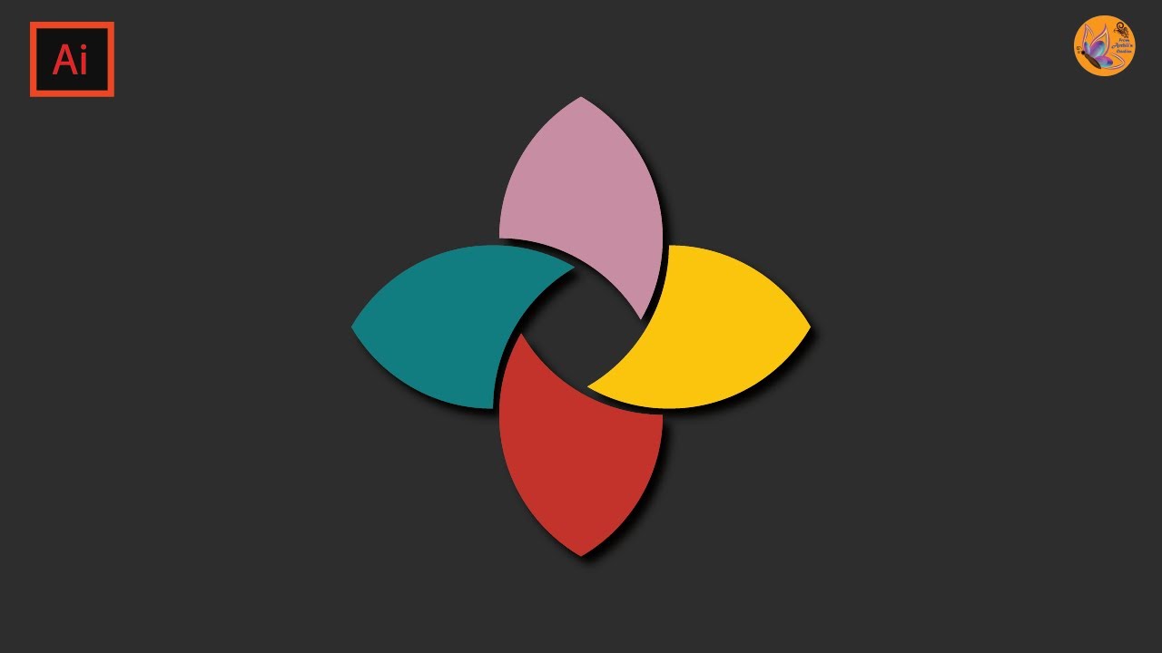 Make simple Logo Design in Adobe illustrator || How to Creat Logo || Illustrator Tricks