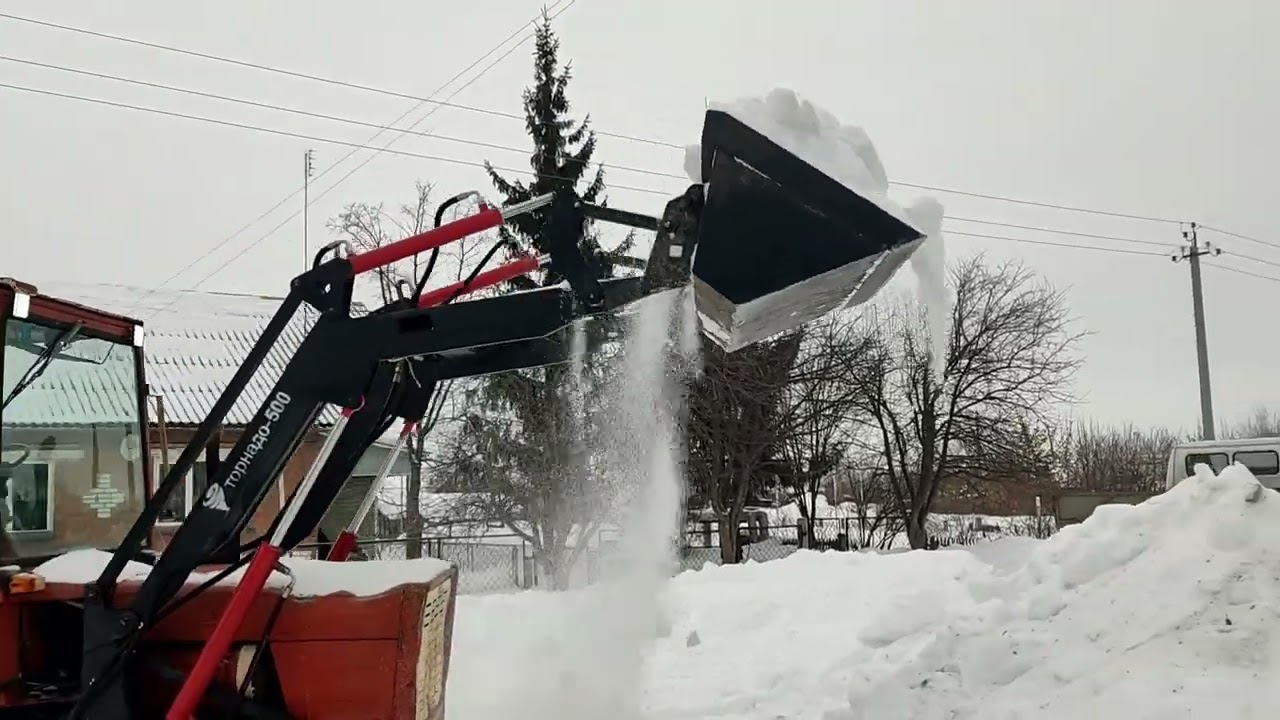 ТРАКТОР Т-25🔥ЧИЩУ СНЕГ КУН ДЖОЙСТИК ТОРНАДО-500.НШ-16