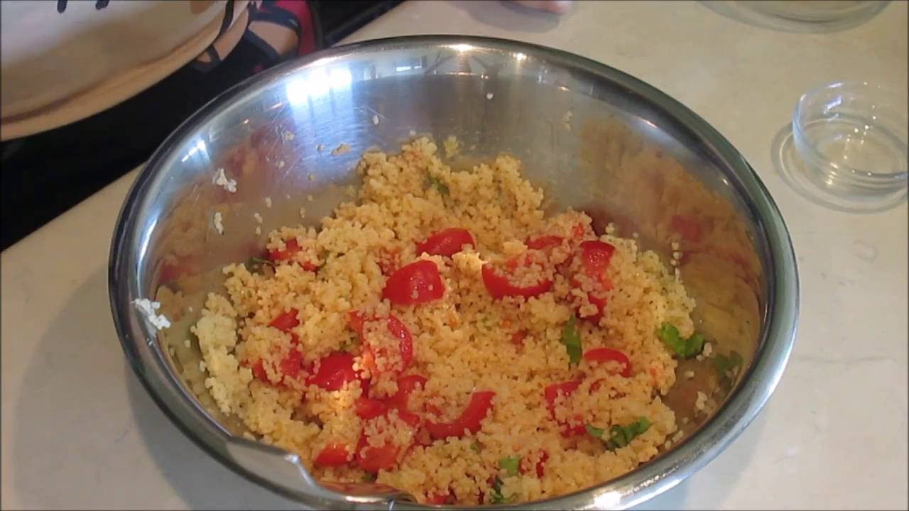 Ricetta Cous cous pomodorini e basilico (ENG SUB)