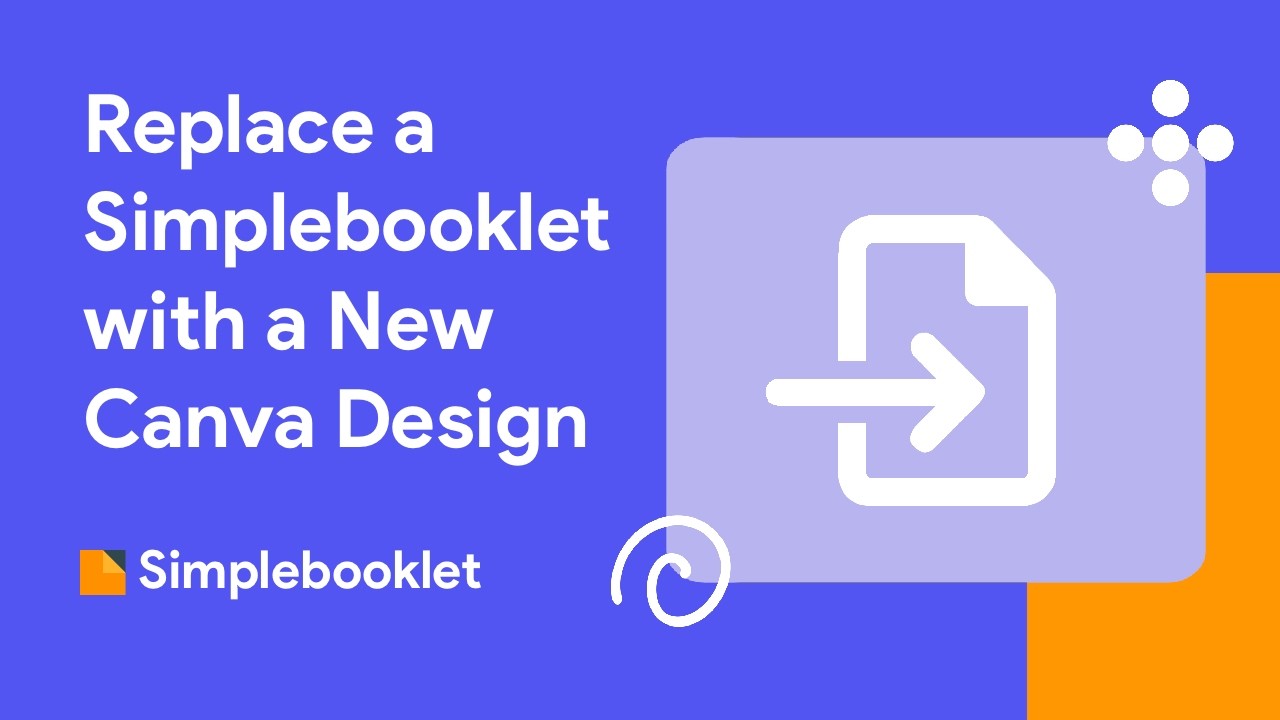 Replace a Simplebooklet with a New Canva Design