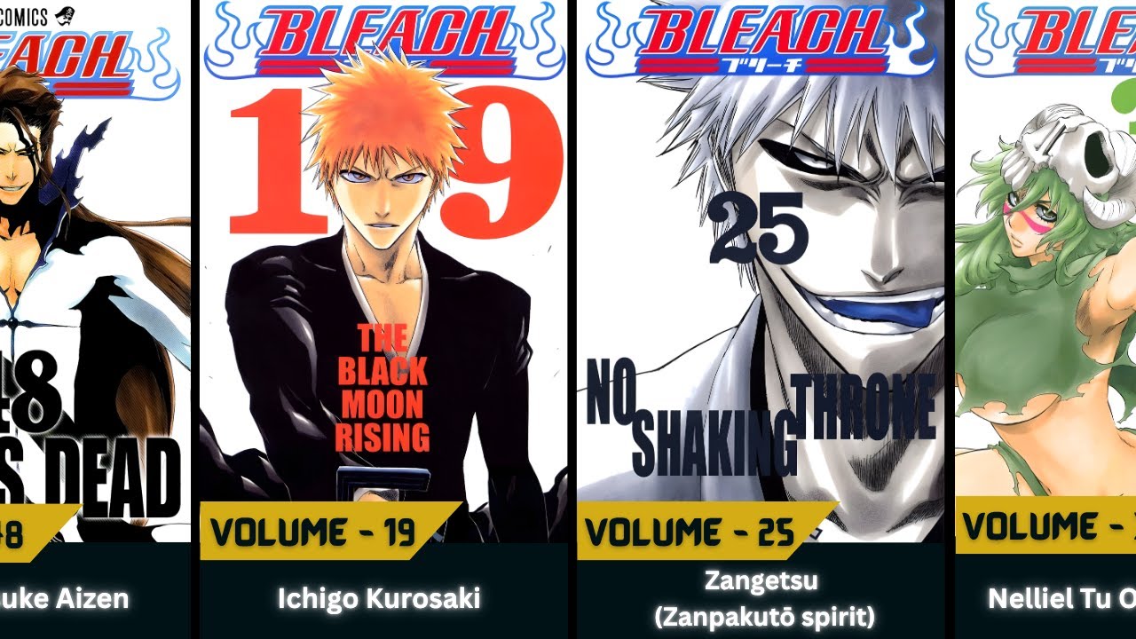 All Manga Volume Covers Of BLEACH That Will Shock You!