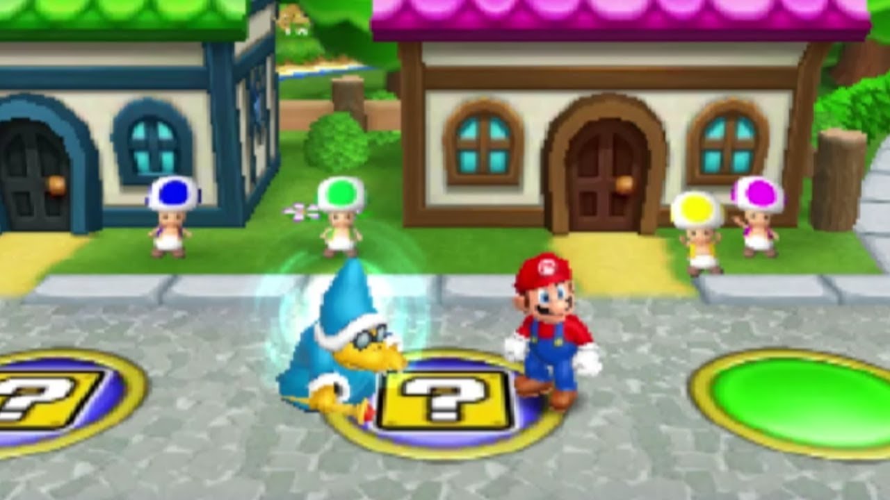 Mario Party Island Tour - Perilous Palace Path - Toad vs Mario vs Peach vs Daisy