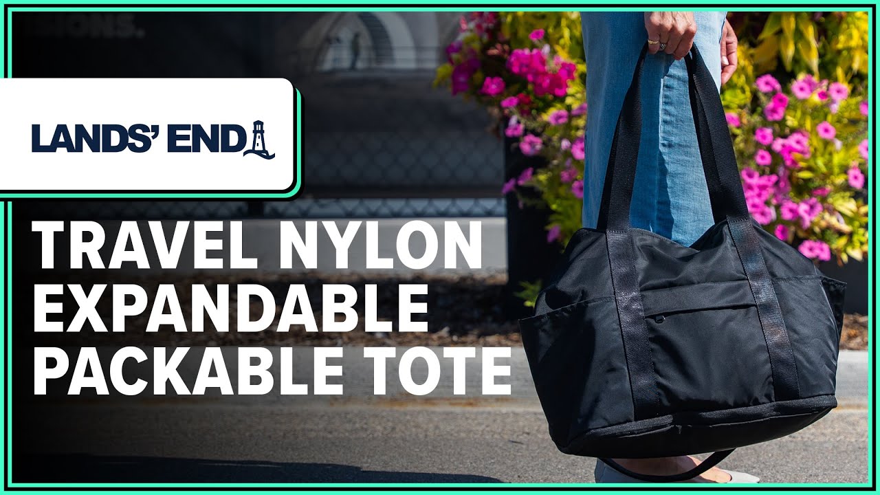Lands' End Travel Nylon Expandable Packable Tote Bag Review (2 Weeks of Use)