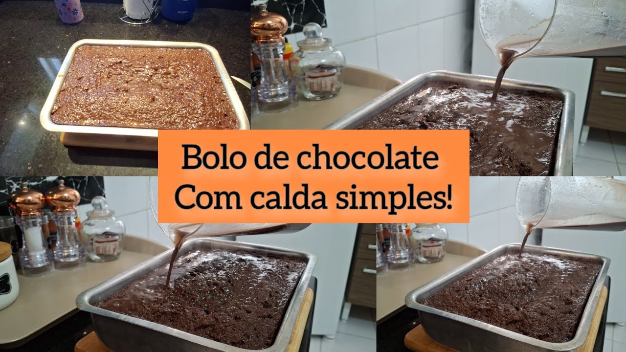 Bolo de chocolate 🍫 com calda deliciosa 😋, #fotos 