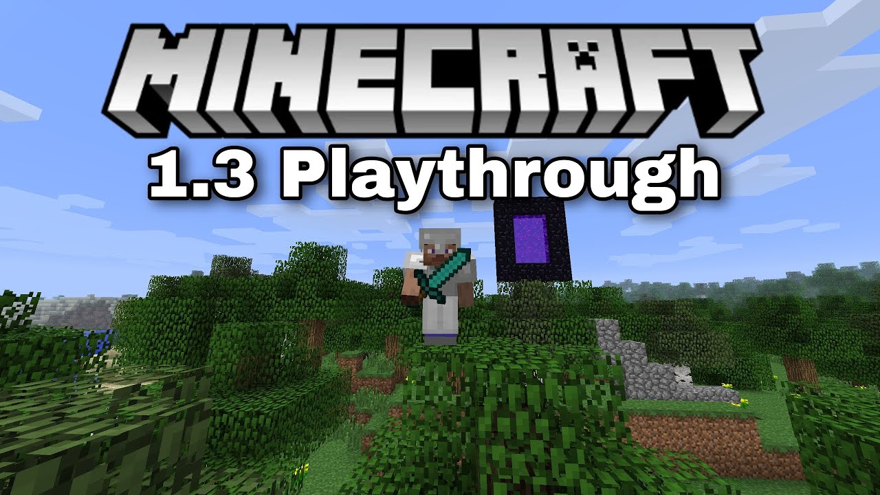 Playthrough of Minecraft 1.3 in 2023!