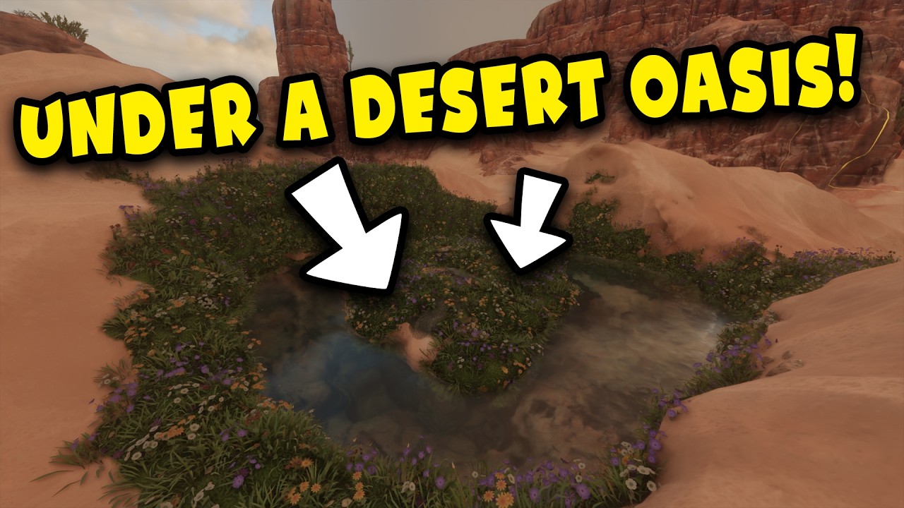 Under a Desert Oasis! | Underground Base | Enshrouded