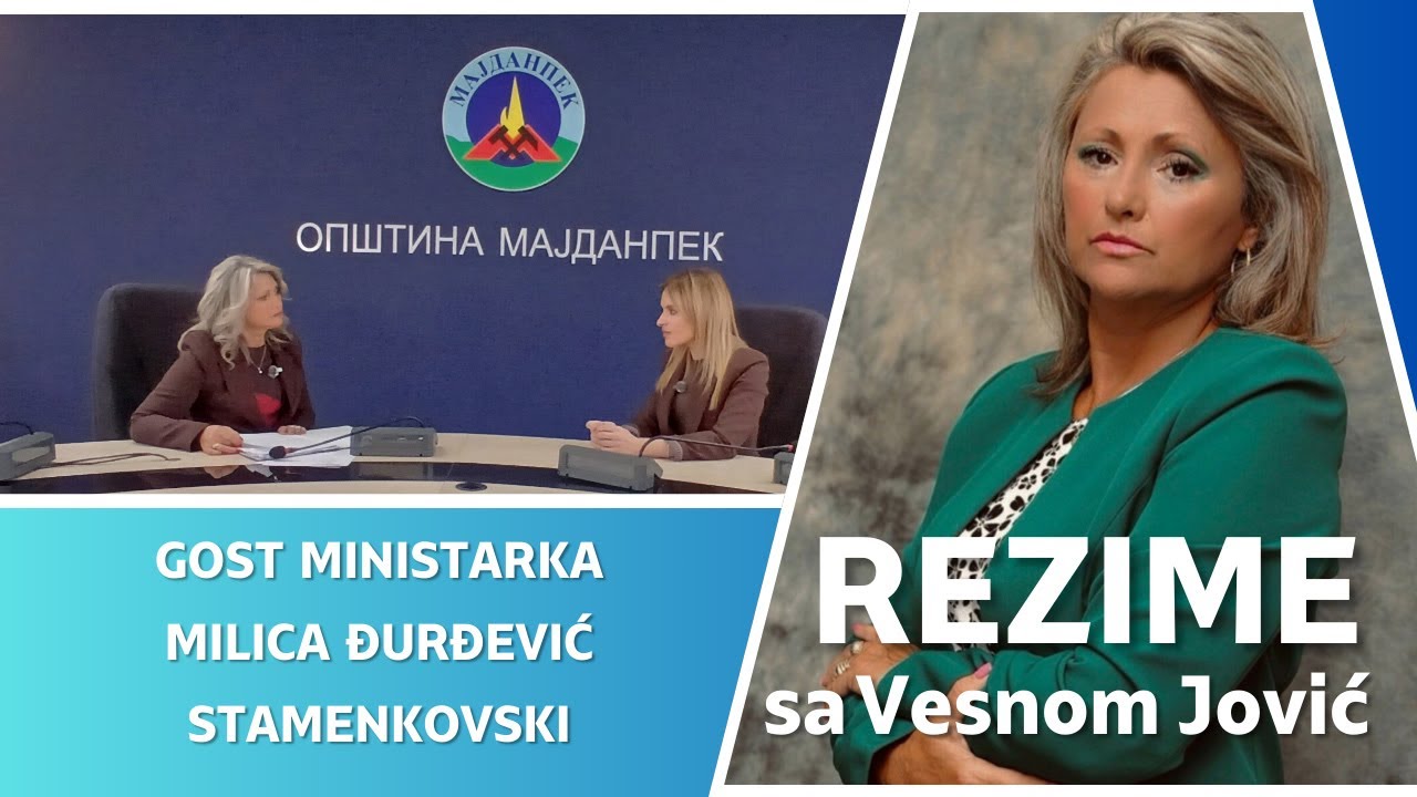 REZIME SA VESNOM JOVIĆ - gost: Milica Đurđević Stamenkovski,  18. januar 2026. (RTV Bor)