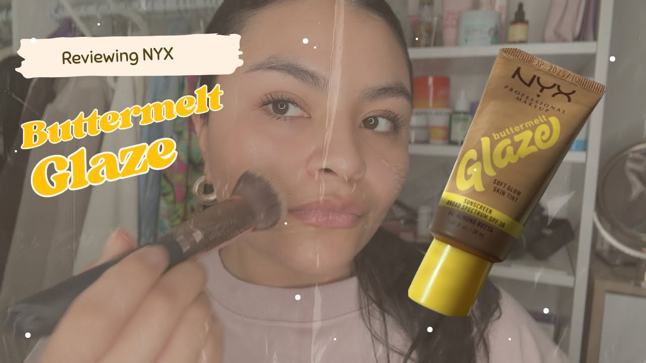 Trying on NYX  Buttermelt Glaze  Skin Tint