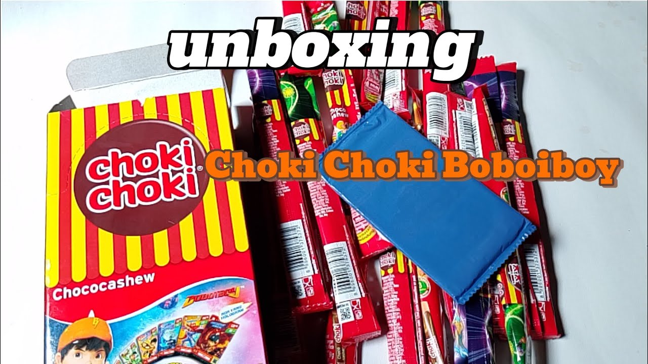 Unboxing Choki-choki Berhadiah kartu Boboiboy Monsta Galaxy ❗