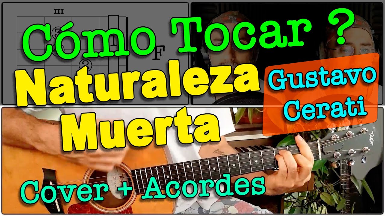Como tocar NATURALEZA MUERTA - Gustavo Cerati Acordes de Guitarra