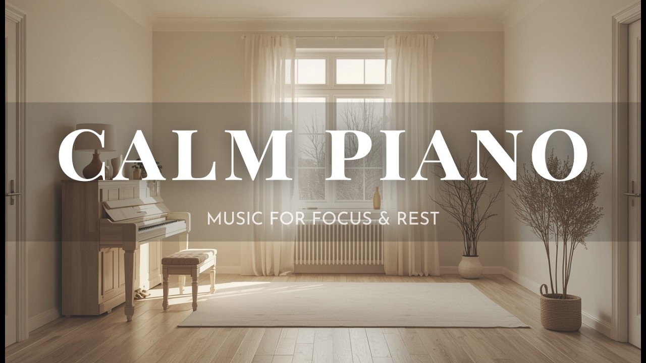 Calm Piano for Focus & Relaxation | Gentle Study Music | 1 Hour