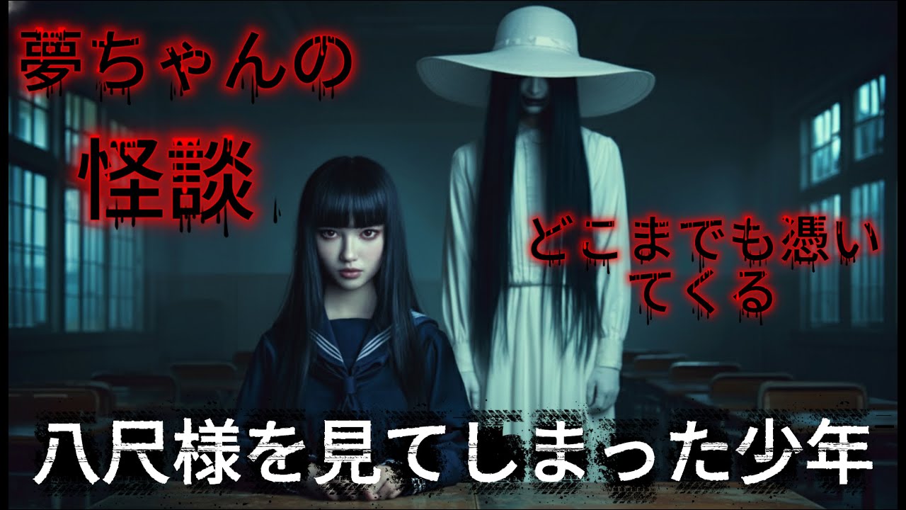 【実話怪談】八尺様｜ぽぽぽ…と呼ばれたら終わり。少年が体験した恐怖の逃走劇【夢ちゃんの怪談】【ASMR 睡眠用 作業用】