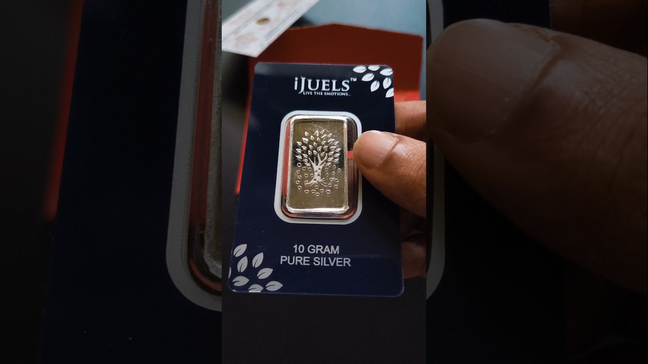 I JULES  10 GRAM SILVER BAR.BOUGHT AT 1500₹ .