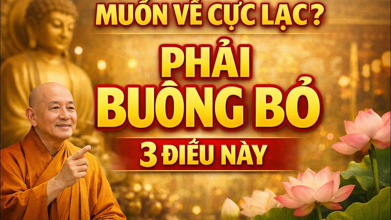 Người Muốn Về Cực Lạc Phải Buông Ba Điều Này