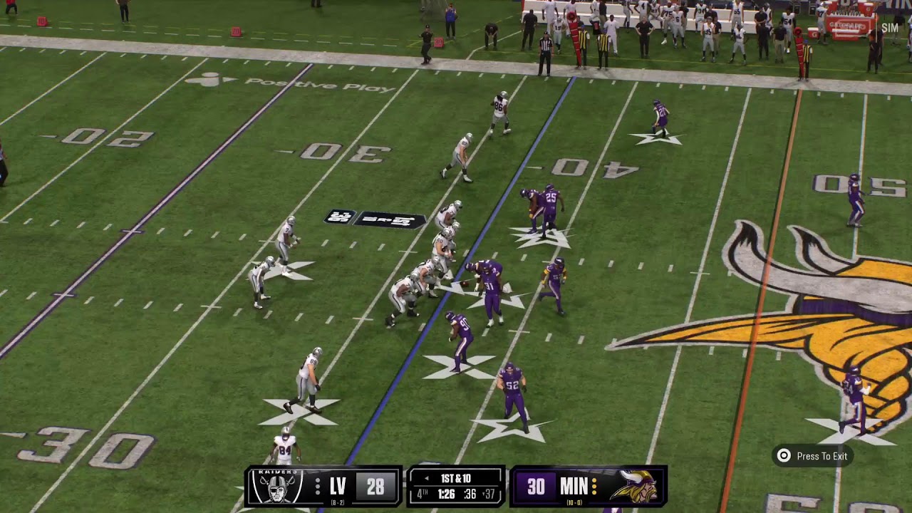 Madden 26 Kinetik Pro Sim Las Vegas Raiders at Minnesota Vikings