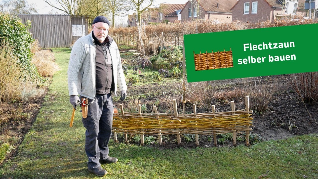 Flechtzaun selber bauen! 🛠️🌿 Schritt für Schritt erklärt