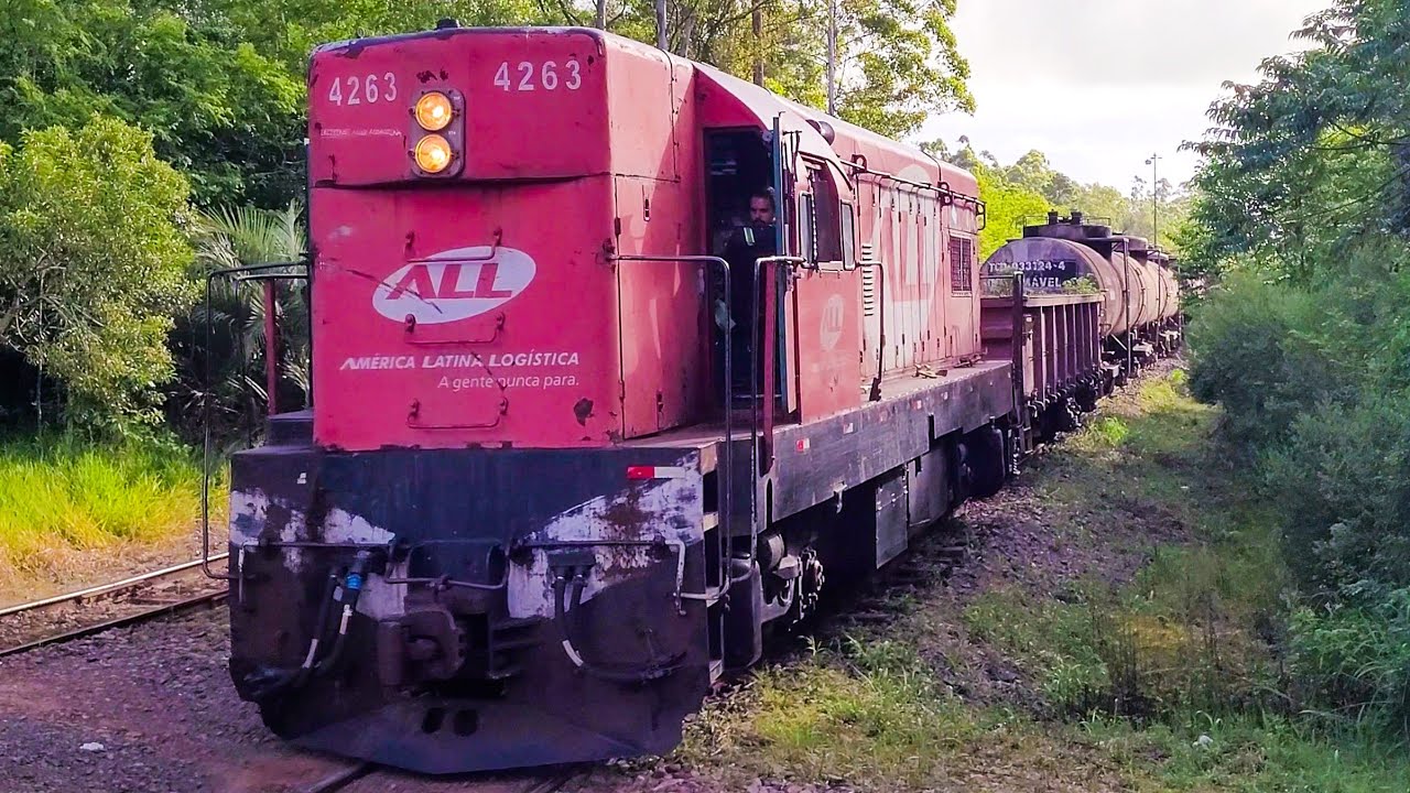 Locomotiva G12 ALL Partindo da Estação General Luz - Triunfo/RS.
