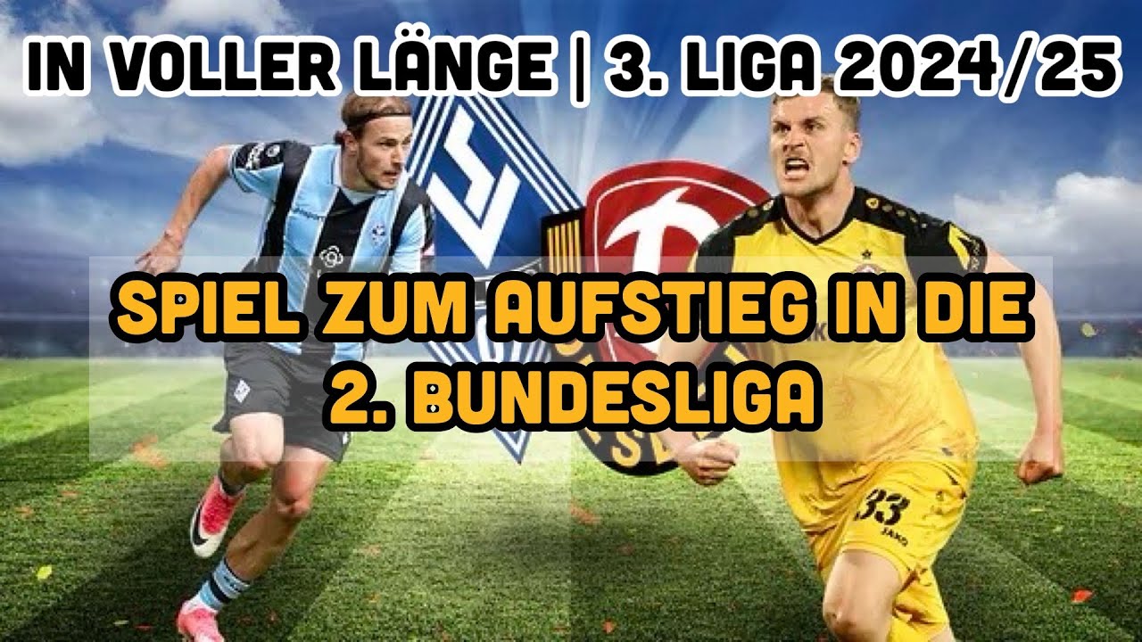 AUFSTIEG IN DIE 2. BUNDESLIGA | Waldhof Mannheim - Dynamo Dresden 1:0 | in voller Länge | 2024/25