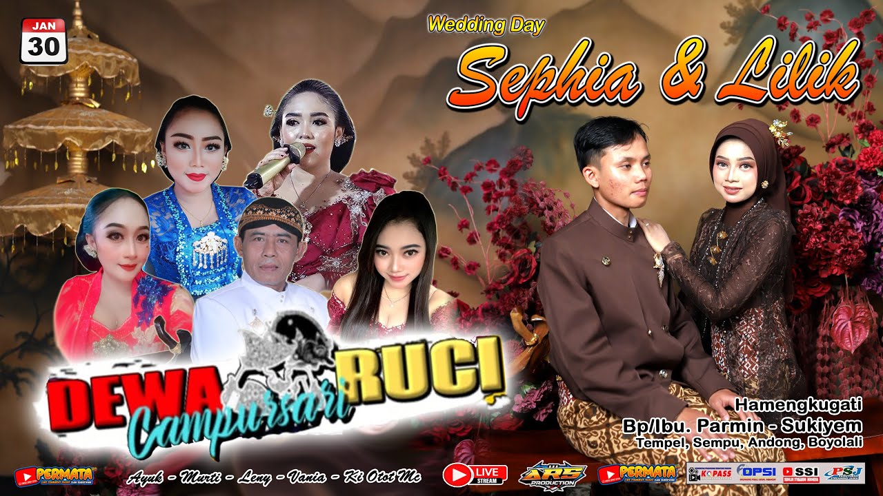 🔴#liveB3 - DEWA RUCI Music | Wedding Day 