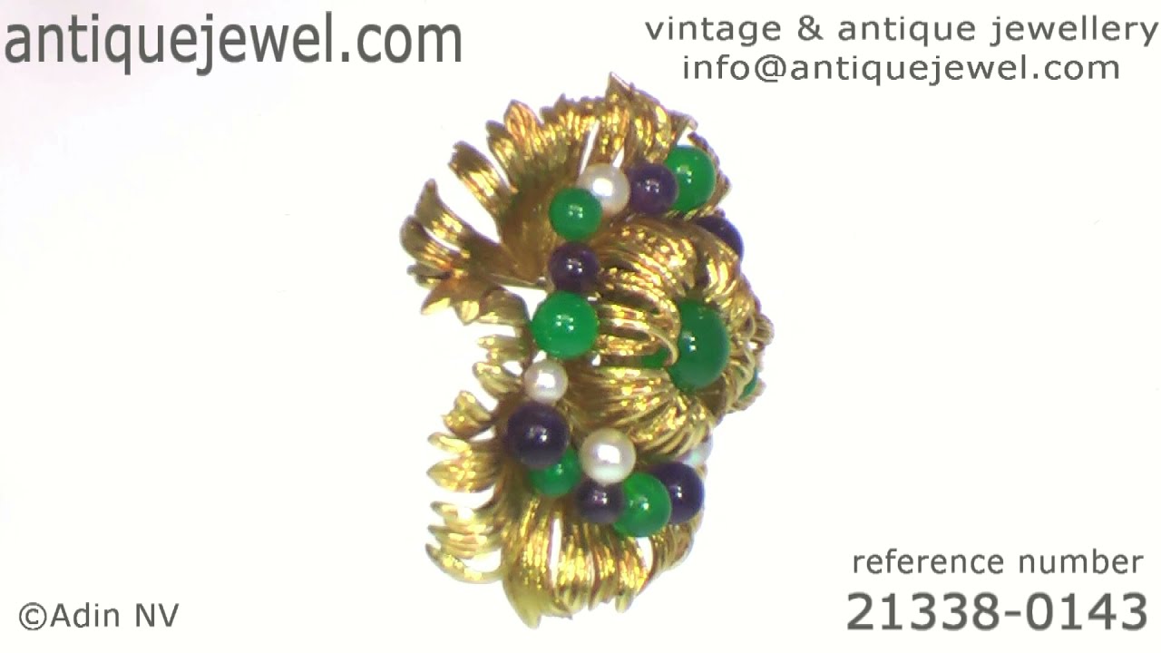 Vintage Sixties 18K gold brooch signed Grosse 1969. (Adin N&ordm; 21338-0143)