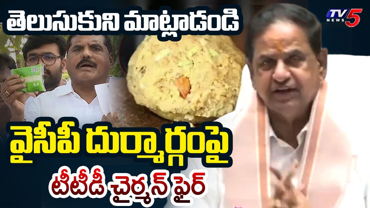 తెలుసుకుని మాట్లాడండి | TTD Chairman BR Naidu Fires on YSRCP Fake Allegations | Tirumala | TV5 News