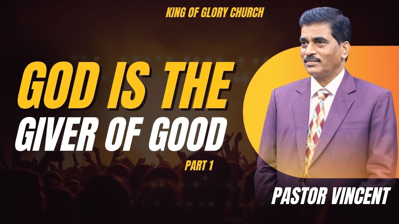15 Mar 2026 | 2nd Service | Sr. Ps. Vincent | God is the Giver of Good - Part 1  | KOG Singapore