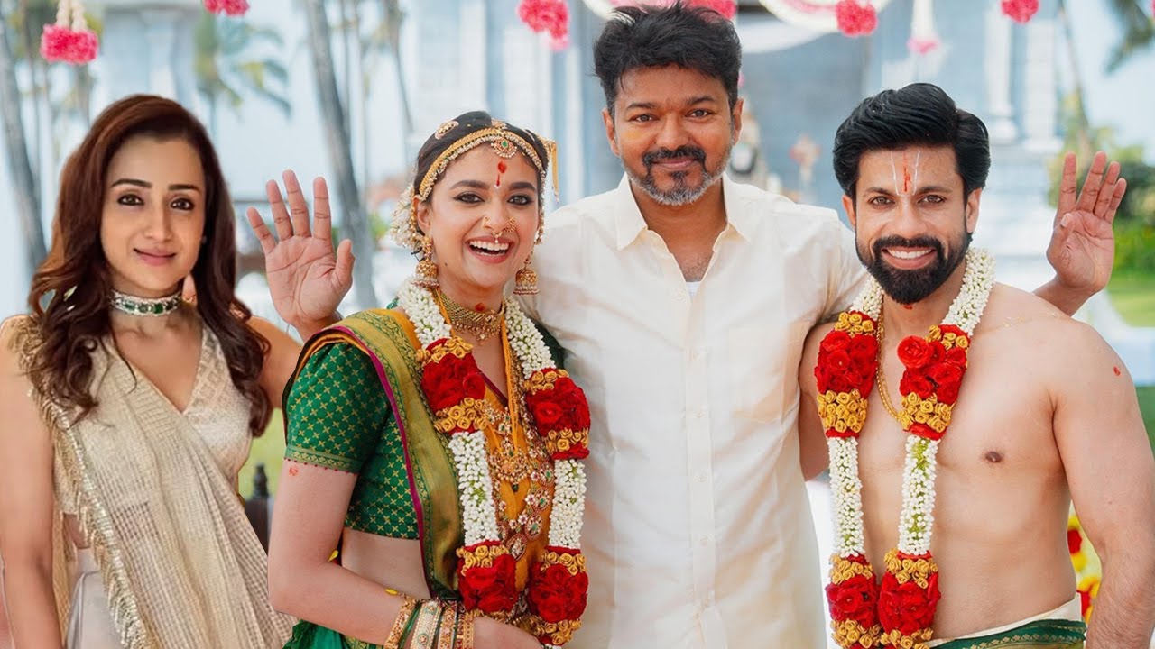 Keerthy Suresh ❤️ Antony Thattil Blessed By Thalapathy Vijay And Trisha At Wedding | Goa | Baby John