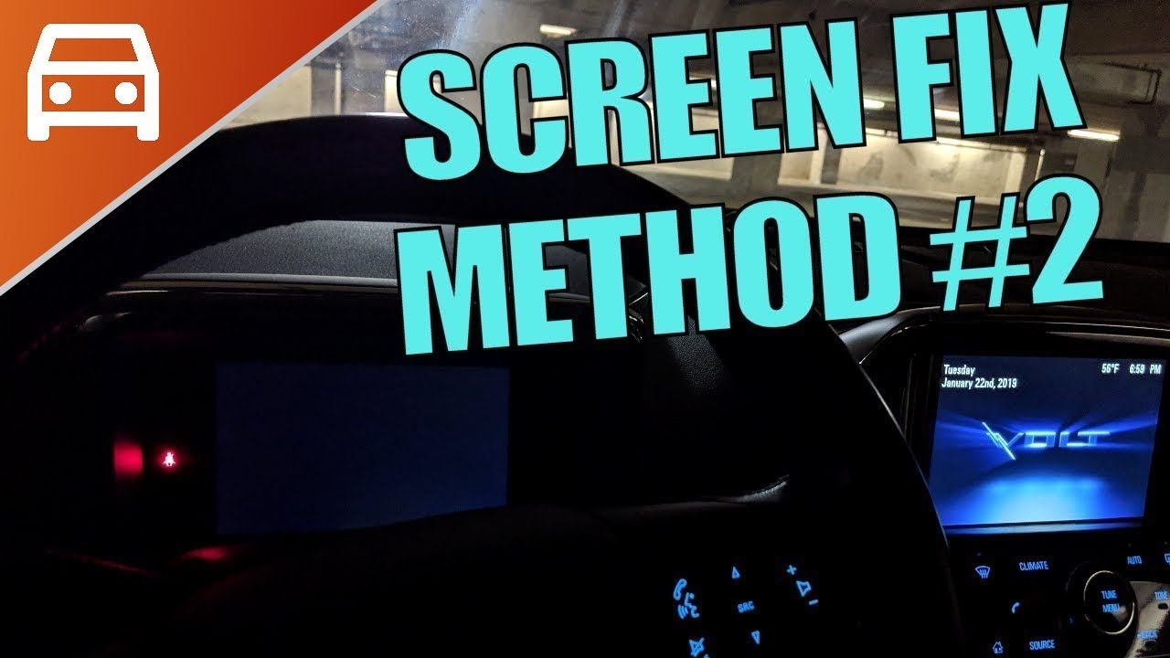 Chevy Volt Dead Instrument Panel Screen Fix - 100% Success!