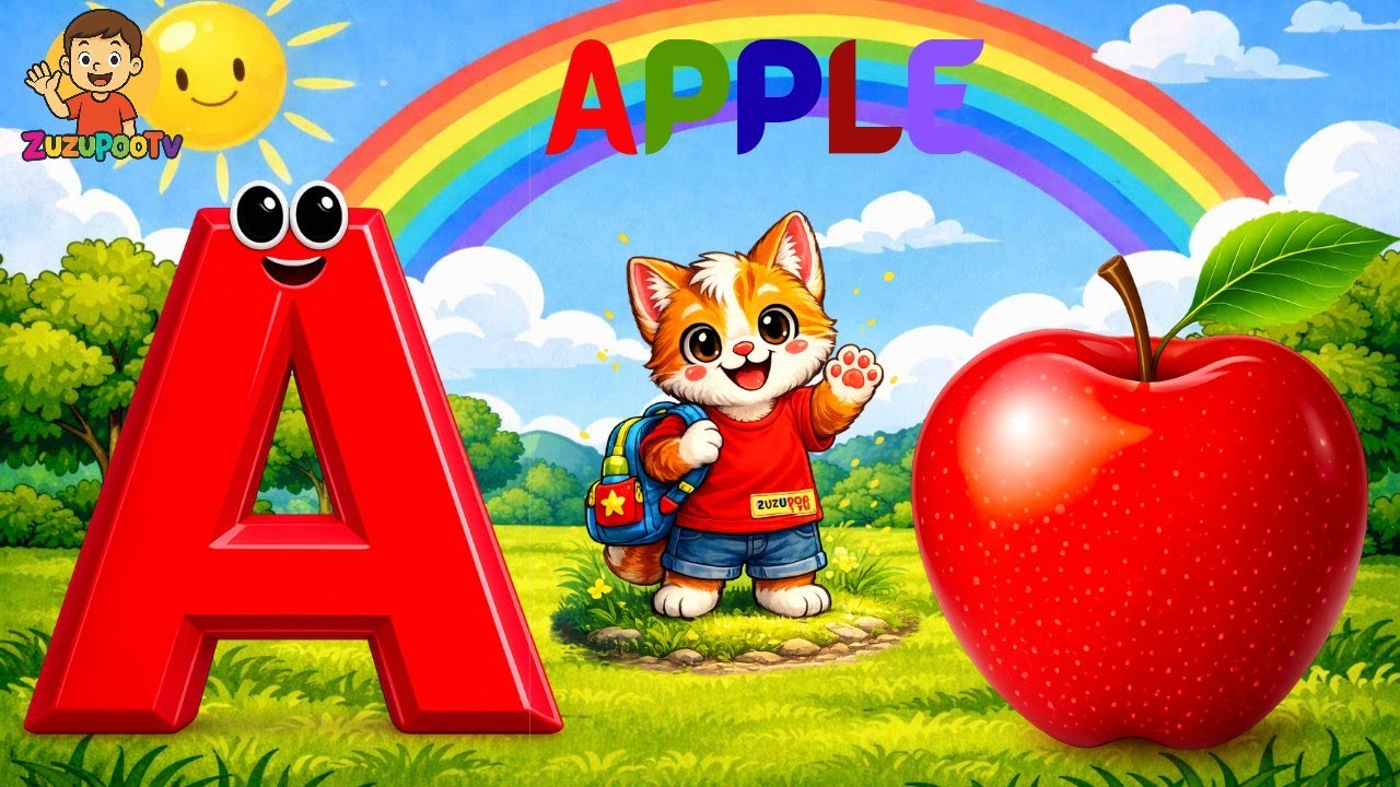 🅰️ A for Apple🍎 🅱️ B for ball 🏀 C for cat | abcd song  | phonics song | BabyFun | #abcd #kidsvideo 