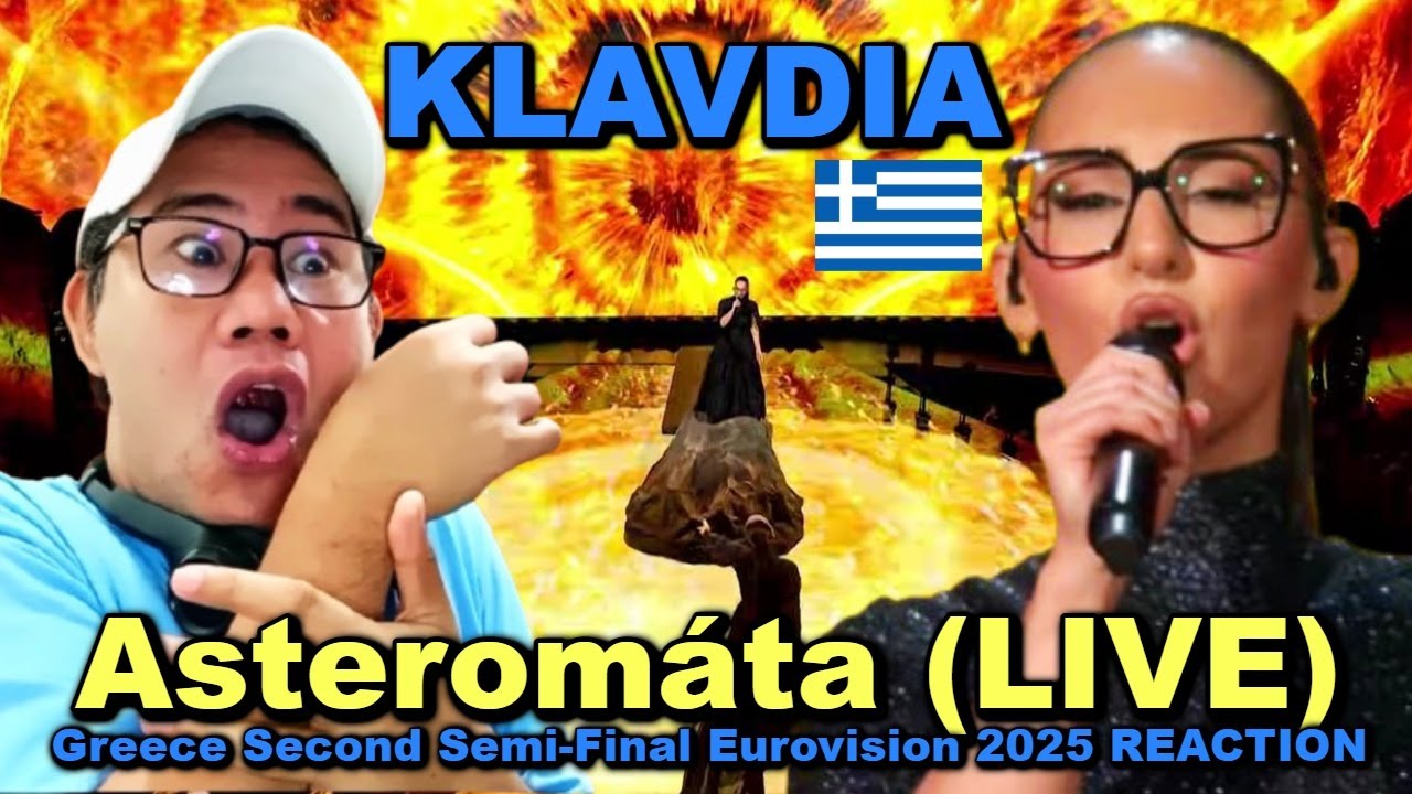Klavdia – Asteromáta (LIVE) - Greece Second Semi-Final Eurovision 2025 REACTION