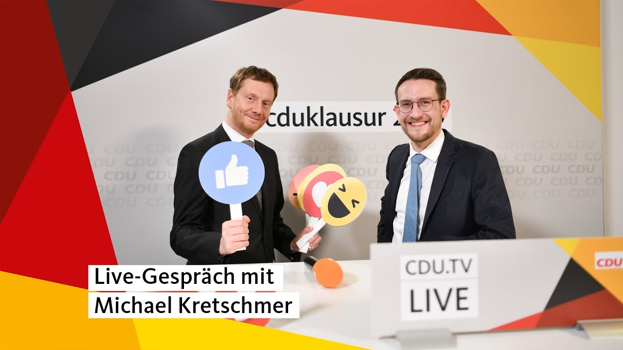 CDU.TV LIVE mit Michael Kretschmer