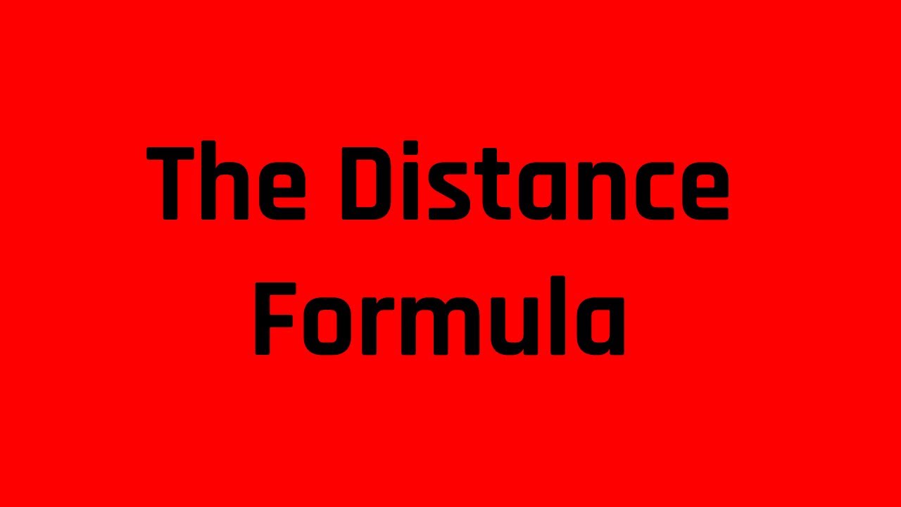 A Formula You Must Know for the ASVAB: The Distance Formula
