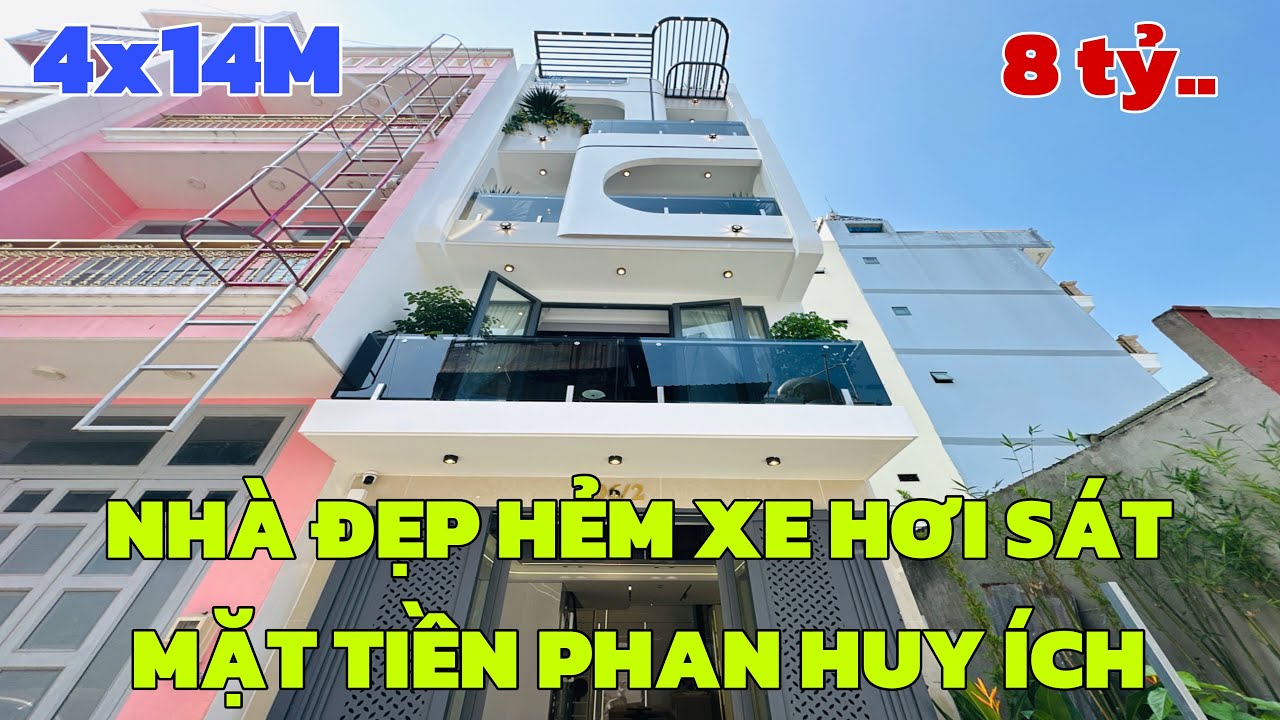 Bán nhà gò vấp (770) hẻm 1 sẹc sau căn mặt tiền phan huy ích giáp trường chinh nhà ga t3 