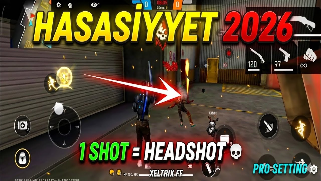 HƏR VURDUĞUMUZ KAFA GİDECEK BİR HASASİYYET!? - FREE FİRE #freefire 