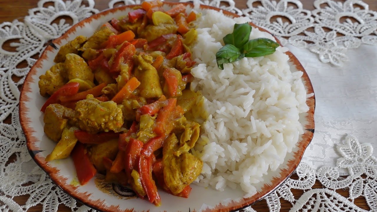 PROSTE I SMACZNE DANIE # KURCZAK W CURRY  Z RYŻEM