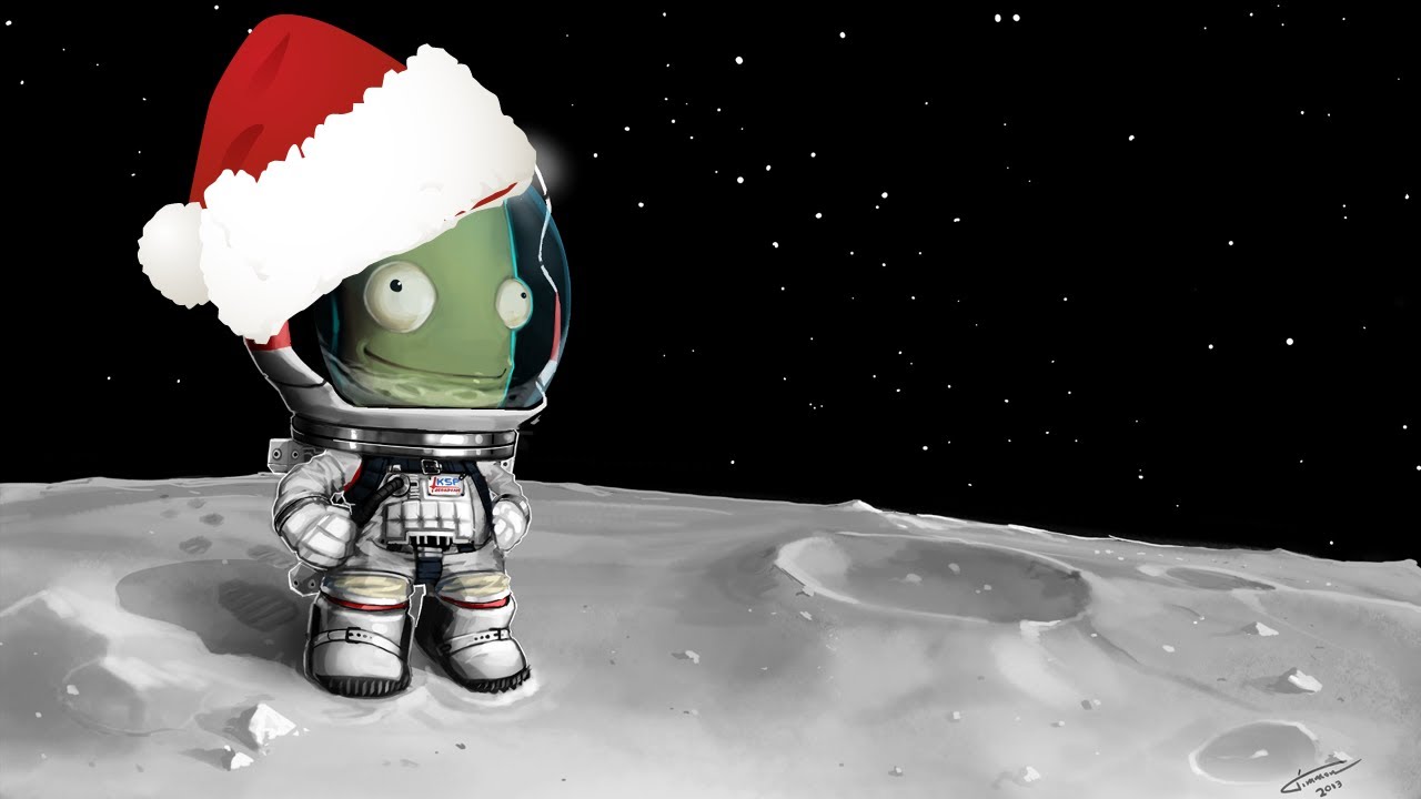 Accidentally Visiting Santa -- Kerbal Space Program