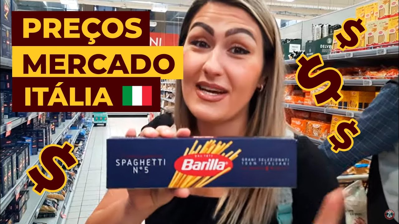 PREÇOS DO SUPERMERCADO NA ITÁLIA 😱😱
