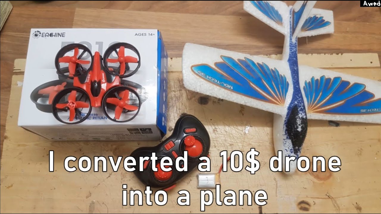 How to convert a drone into a plane