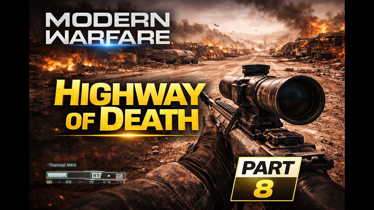 Call of Duty: Modern Warfare (2019) – Highway of Death | Part 8 | Hard Mode PC Gameplay