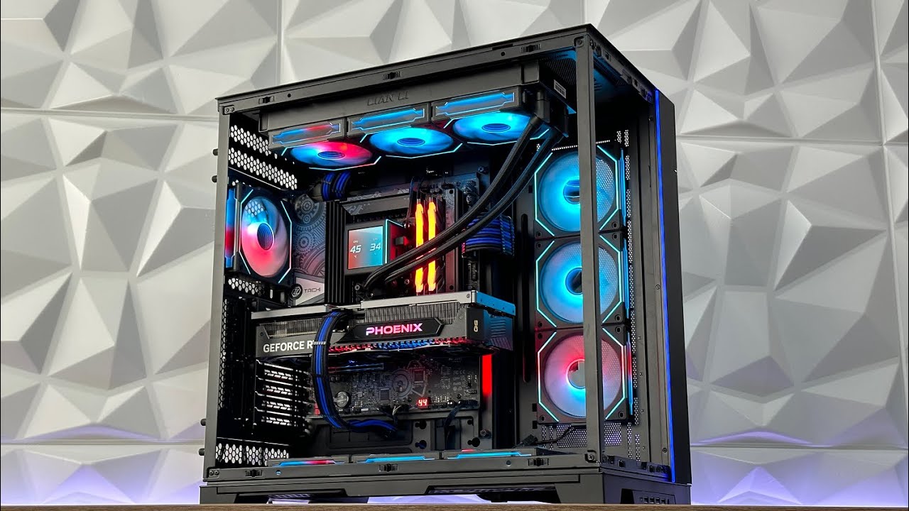 CLEAN LIAN LI BUILD with O11D EVO XL & GA II LCD SL-INF
