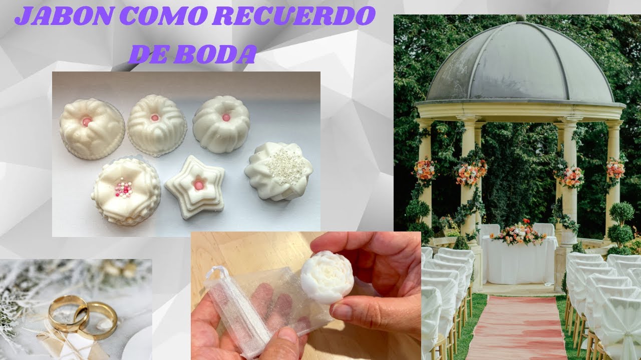 Como hacer recuerdo de bodas: jabones