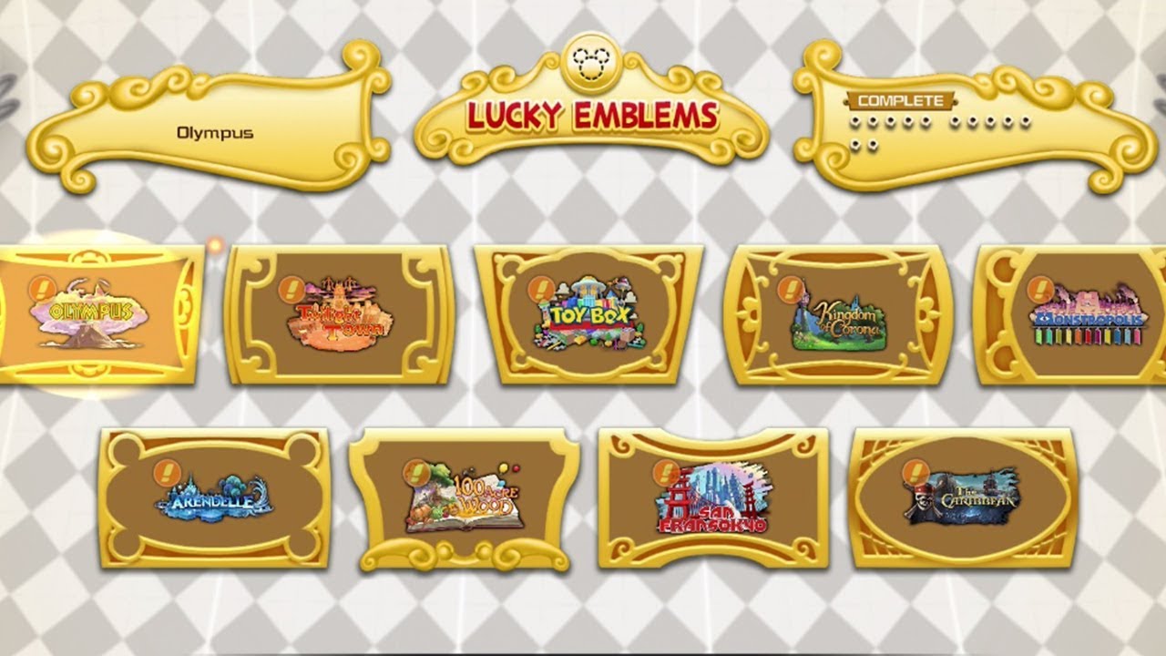 KH3 Lucky Emblem Guide - All Lucky Emblems