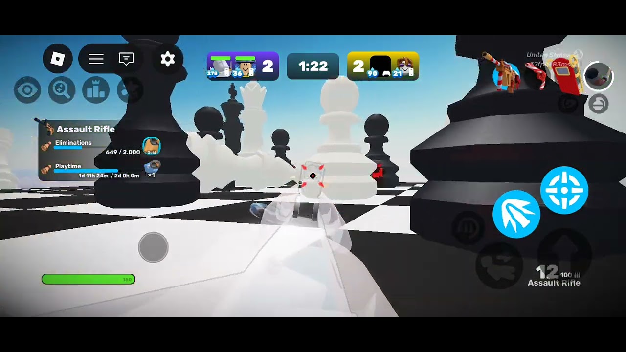 Using my weapons that have holiday skins(Chicken game don't ask why)