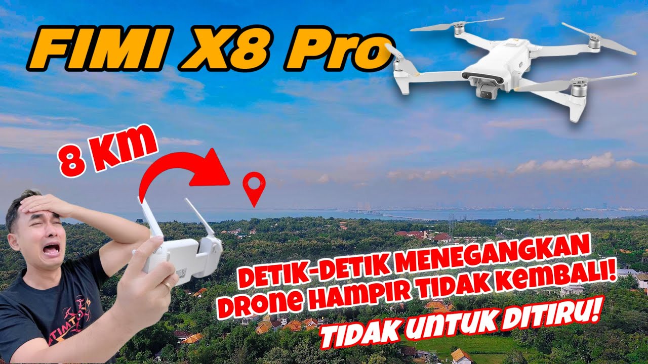 FIMI X8 PRO LONG RANGE | Rekor terbaru menerbangkan Drone di Jembatan Suramadu Hingga 8 Km