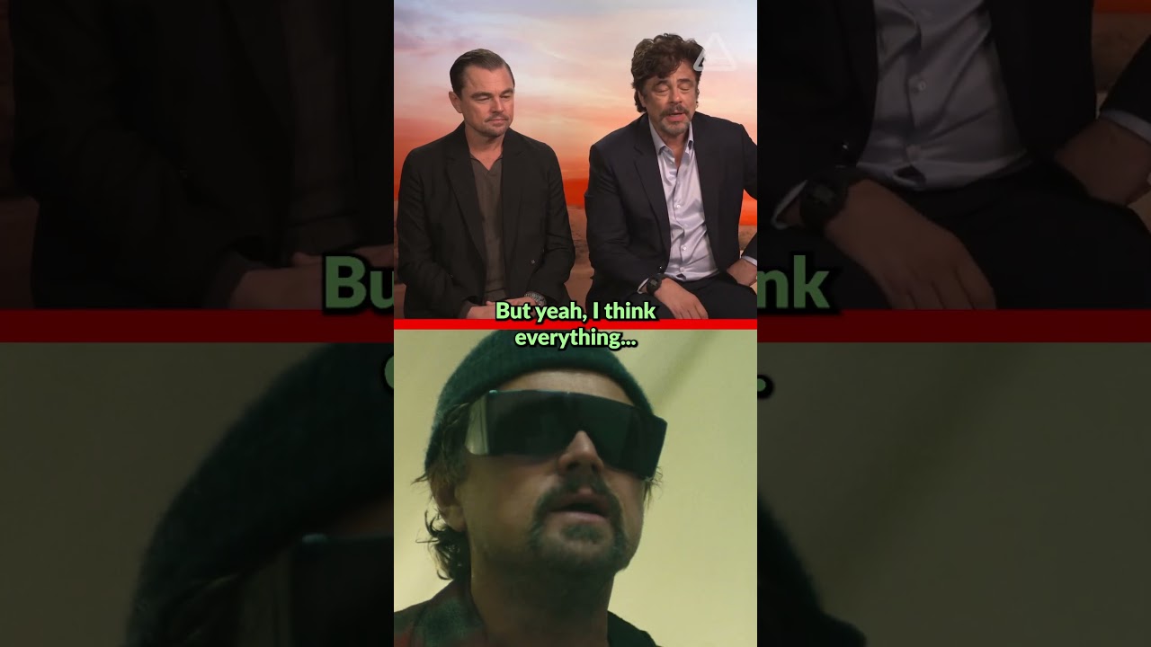Benicio del Toro gushing about Leonardo DiCaprio for a minute #LeonardoDiCaprio #BeniciodelToro