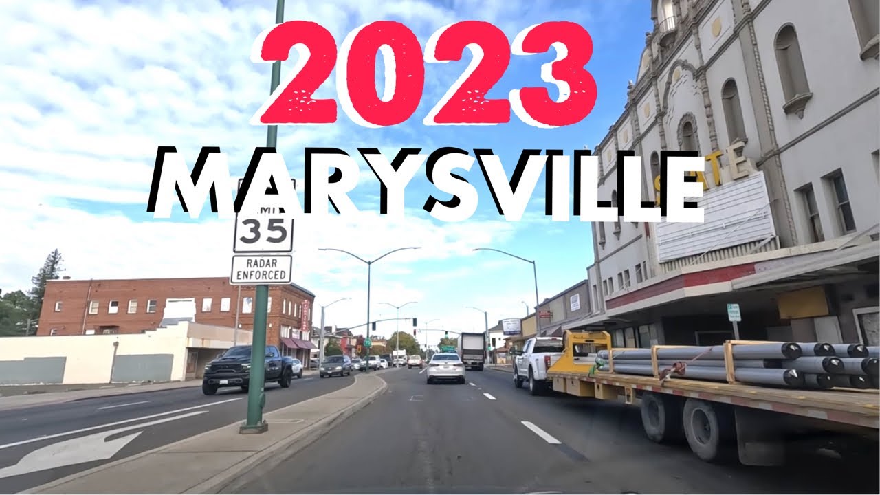 Downtown Marysville California - Northern California drive