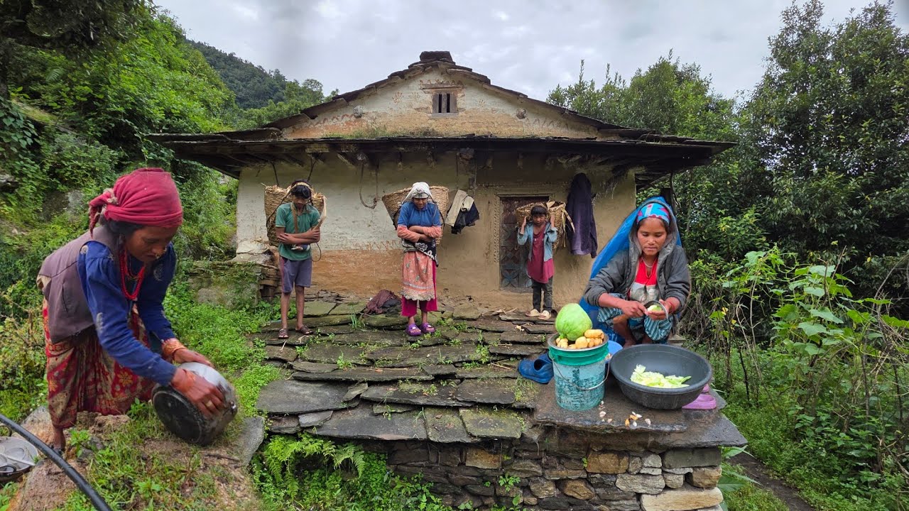 Life in Nepali Hills | Family, Tradition & Organic Village Cooking