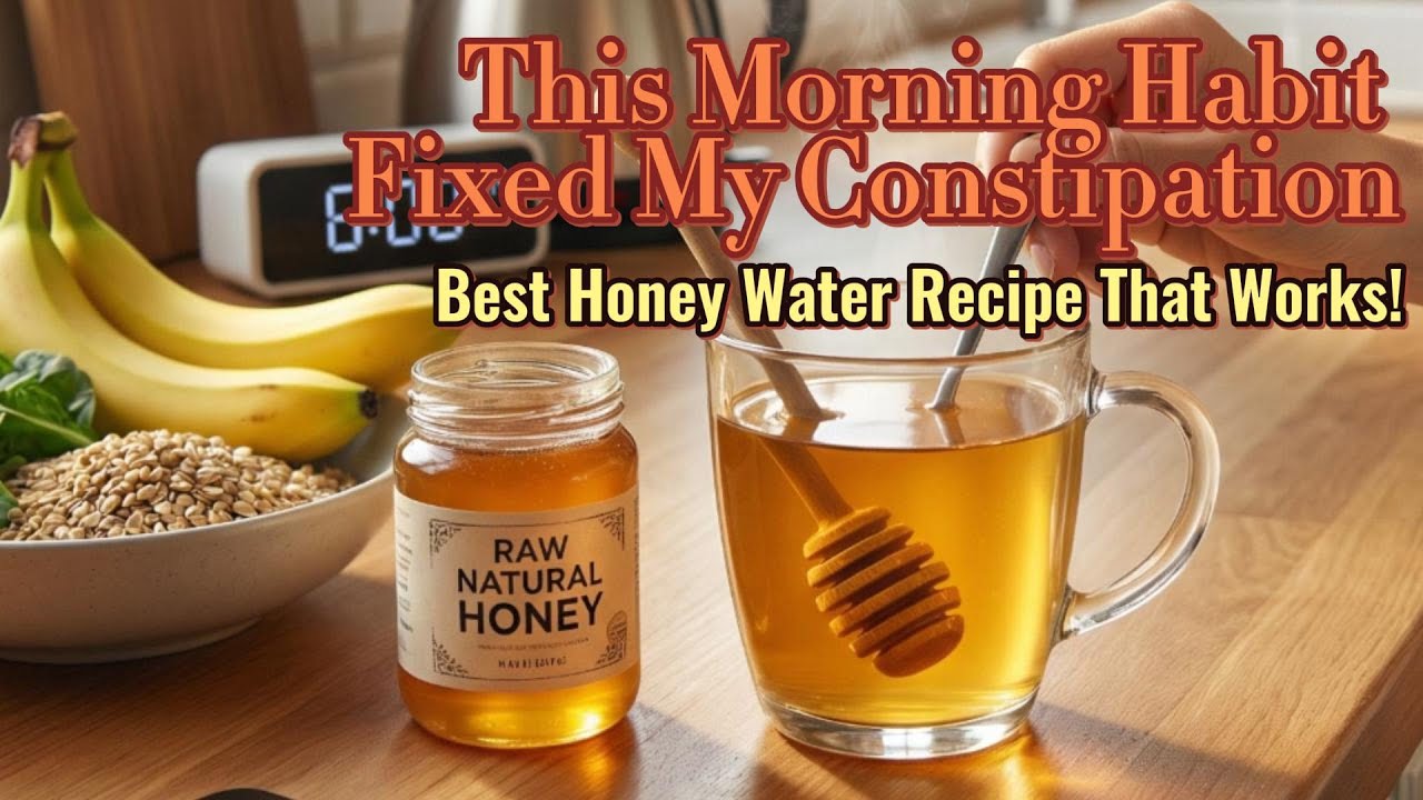 Hard Poop, No Poop? This Morning Habit Fixed My Constipation (Honey Water Works!)