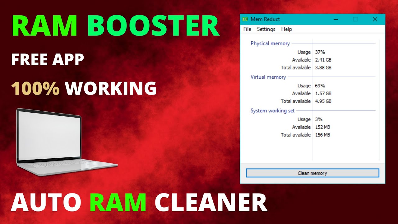 How to Speed Up Your Windows PC using Mem Reduct- Best Ram Cleaner App for Low End PC